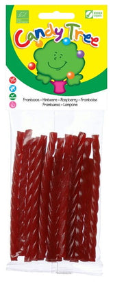Spiral Jelly Beans with Raspberry Flavor Gluten-Free Organic 75 g - CANDY TREE